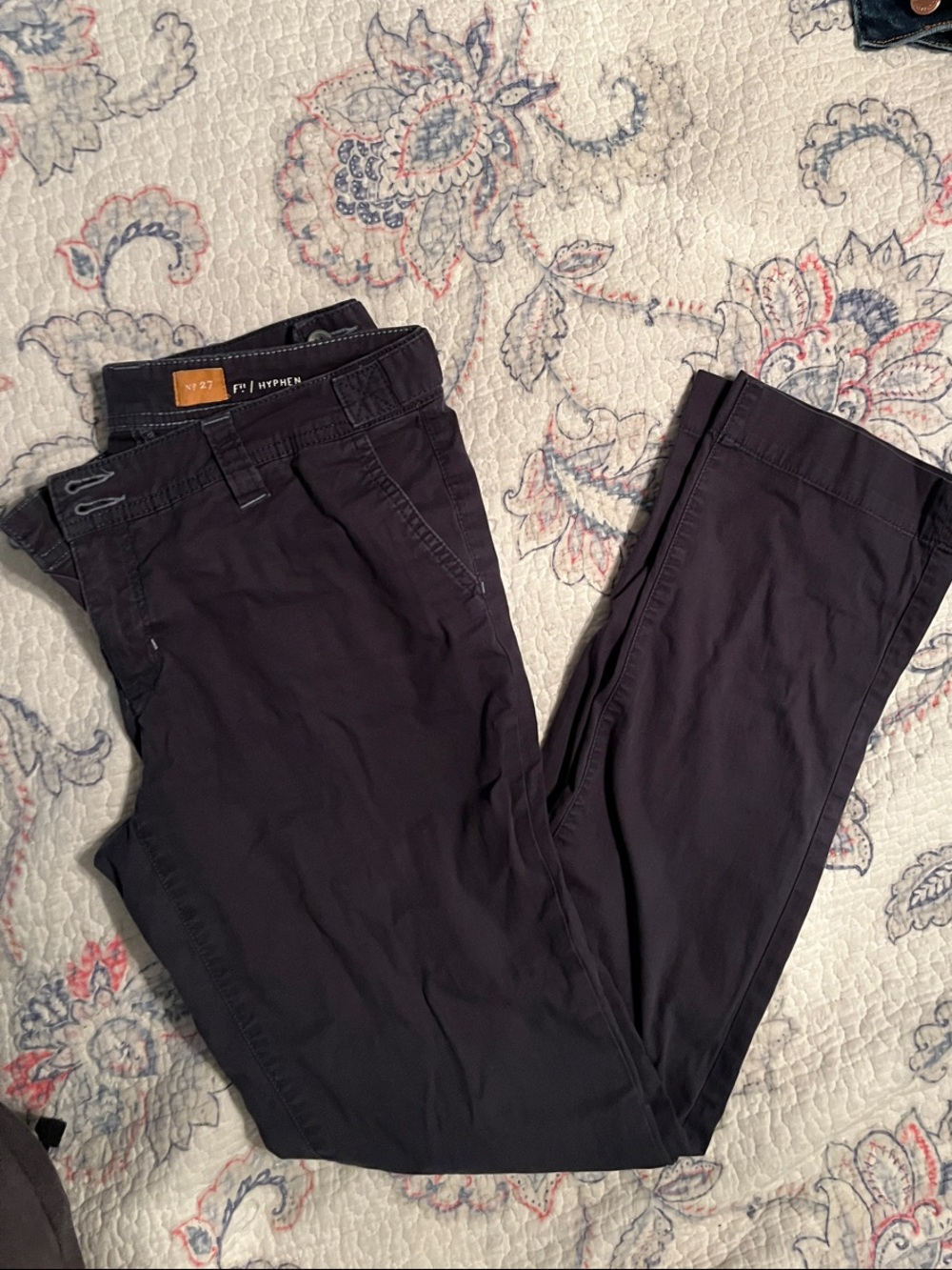 Pilcro and the Letterpress Dark Navy Chinos